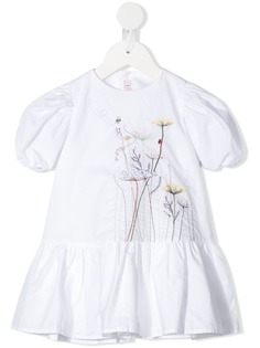 Il Gufo топ с цветочной вышивкой