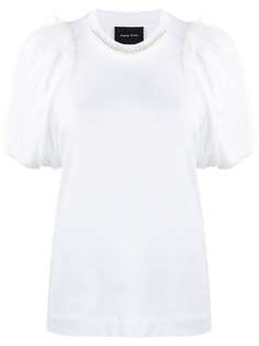 Simone Rocha блузка с пышными рукавами из тюля