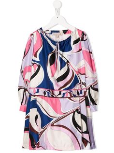 Emilio Pucci Junior платье с абстрактным принтом