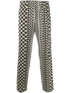 Homme Plissé Issey Miyake брюки прямого кроя в клетку