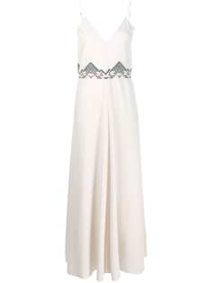 Forte Forte платье макси с вышивкой