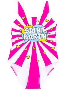 Mc2 Saint Barth Kids купальник Cara с графичным принтом