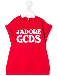 Gcds Kids платье-толстовка с логотипом