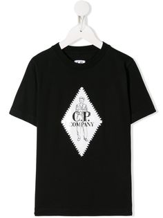 Cp Company Kids футболка с круглым вырезом и логотипом