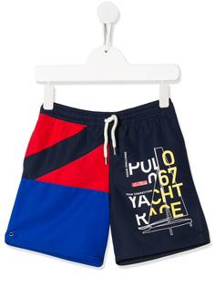 Ralph Lauren Kids плавки-шорты в стиле колор-блок