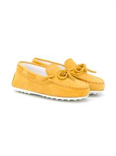 Tods Kids лоферы с завязками