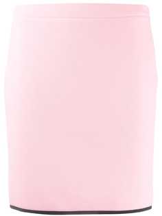 Moschino юбка с контрастной отделкой