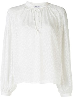 FRAME жаккардовая блузка с леопардовым узором