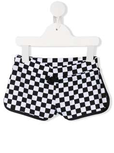 Mc2 Saint Barth Kids шорты Coco в шахматную клетку