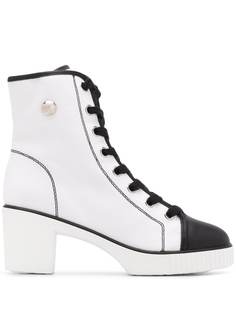 Giuseppe Zanotti ботильоны на шнуровке и платформе