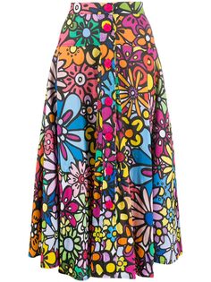 Ultràchic расклешенная юбка с цветочным принтом