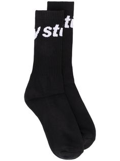 Stussy носки с жаккардовым логотипом