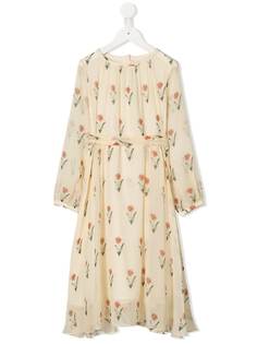 Oscar De La Renta Kids платье с цветочным принтом