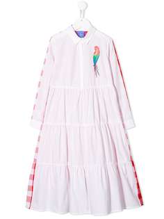 Stella Jean Kids платье-рубашка макси с принтом