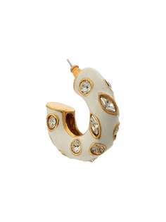 Oscar de la Renta декорированные серьги-кольца с кристаллами
