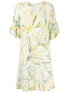 DVF Diane von Furstenberg платье с графичным принтом
