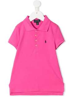 Ralph Lauren Kids платье-поло с вышитым логотипом