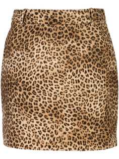 Nili Lotan юбка мини Rivoli с леопардовым принтом