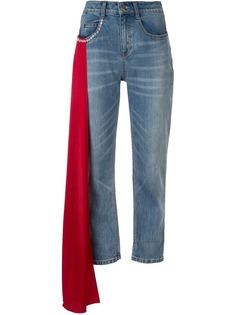 Hellessy укороченные джинсы со вставками