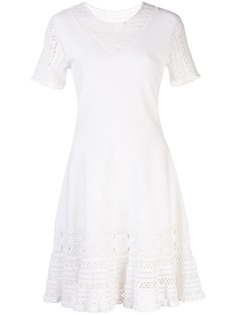 Jonathan Simkhai платье со вставкой в технике кроше