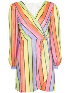 Olivia Rubin полосатое платье-трапеция