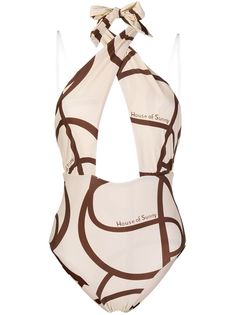 House of Sunny abstract print swim suit