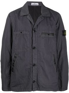 Stone Island легкая куртка с жатым эффектом