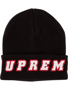 Supreme шапка бини с логотипом