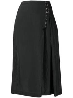 McQ Alexander McQueen юбка миди А-силуэта