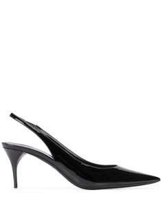 Saint Laurent туфли с ремешком на пятке