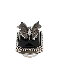 Alexander McQueen кольцо с гравировкой