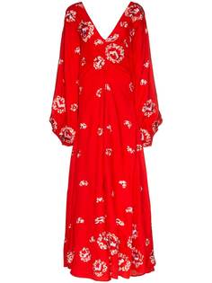 All Things Mochi платье Catalina с цветочной вышивкой и сборками