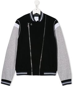 Givenchy Kids бомбер на молнии с логотипом