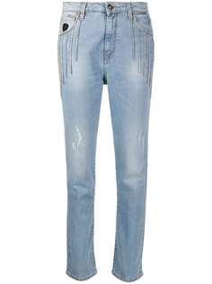 John Richmond декорированные джинсы с завышенной талией
