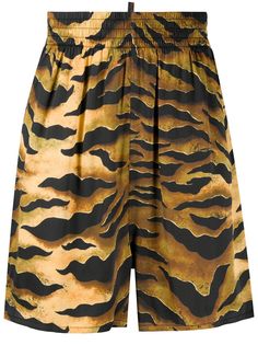 Dsquared2 шорты с тигровым принтом