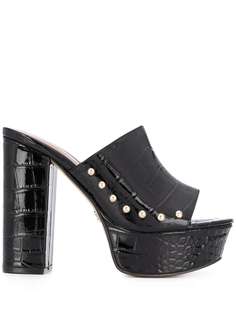 Kurt Geiger London мюли Bree на платформе с тиснением под крокодила