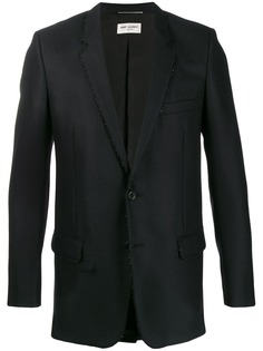 Saint Laurent блейзер с бусинами