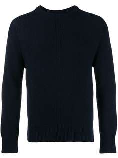 Thom Browne пуловер с полосками вязки интарсия и круглым вырезом