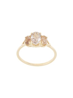 Natalie Marie кольцо Precious Trio Oval Wrap из желтого золота