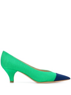 Casadei двухцветные туфли в рубчик