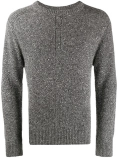 Thom Browne пуловер с круглым вырезом и полосками RWB вязки интарсия