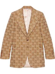 Gucci фактурный пиджак с узором
