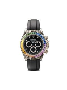 MAD Paris кастомизированные наручные часы Rolex Daytona Rainbow 40 мм с гравировкой