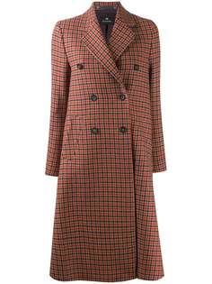 PS Paul Smith двубортное пальто в ломаную клетку