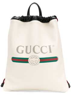 Gucci рюкзак со шнурком и логотипом