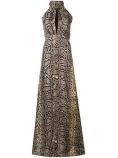 Victoria Beckham платье макси с вырезом халтер