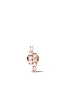 ALINKA серьга-гвоздик Riviera из розового золота с бриллиантами