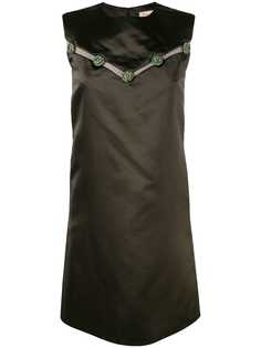 Christian Dior декорированное платье-шифт pre-owned