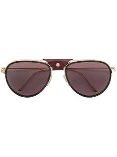 Cartier Eyewear солнцезащитные очки-авиаторы Santos
