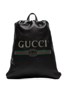 Gucci рюкзак с логотипом и кулиской